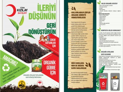 Bayburt Kızılay Şubesi'nden İleriyi Düşünün Geri Dönüştürün Projesi