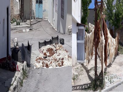 “Kaynananın sözü, Yünün Tozu Bitmez.” Yün Çırpma Geleneği Bayburt’ta Devam Ediyor